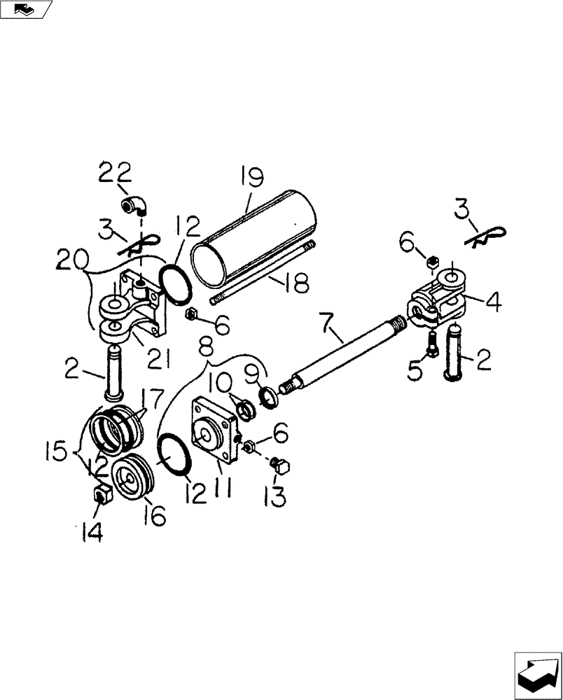 Схема запчастей Case IH 30 SERIES - (35.100.02) - CYLINDER (35) - HYDRAULIC SYSTEMS