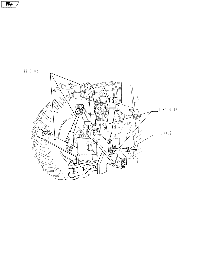 Схема запчастей Case IH FARMALL 60 - (SEC. 09) - IMPLEMENT LIFT (00) - GENERAL