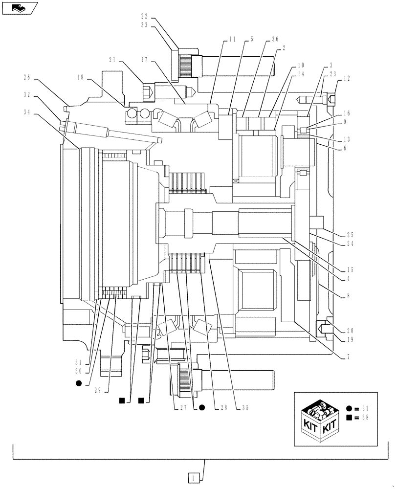Схема запчастей Case IH 3230 - (29.100.02) - GEARBOX, PLANETARY, BSN YAT027194 (29) - HYDROSTATIC DRIVE