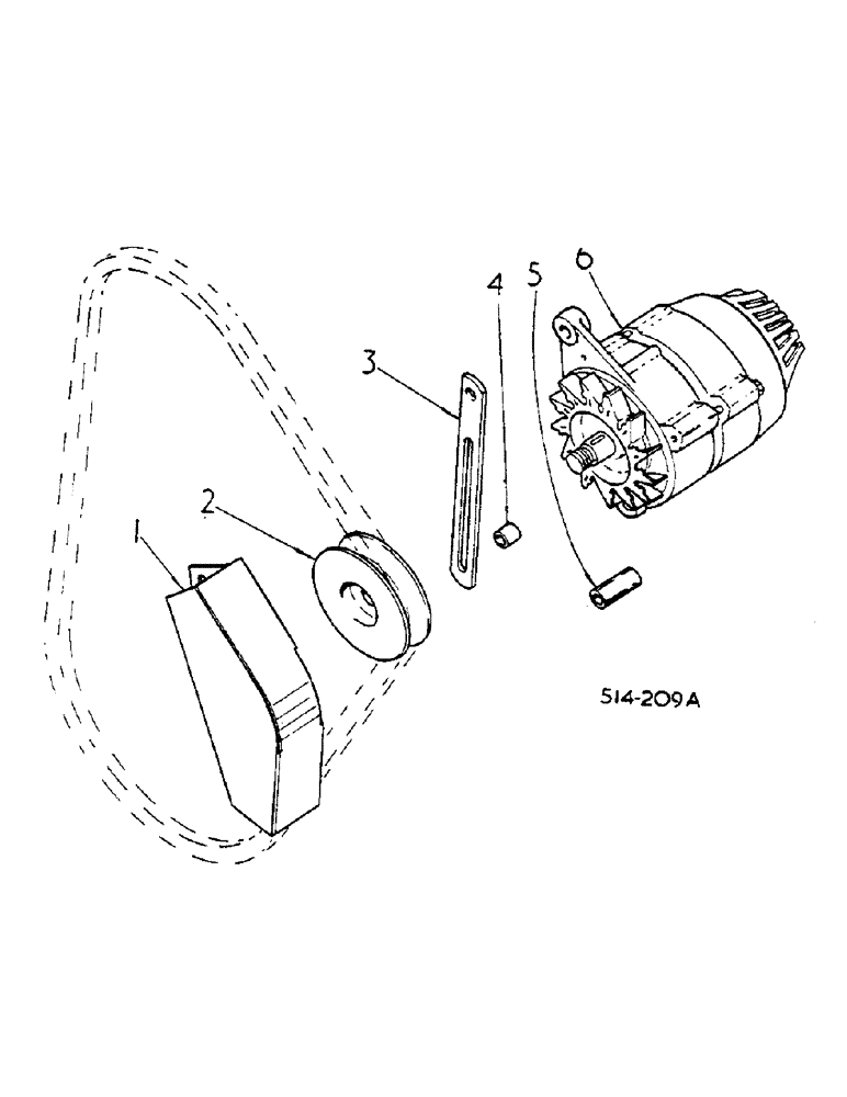 Схема запчастей Case IH 454 - (08-13) - ALTERNATOR AND CONNECTIONS, 454/9040 UP, 2400/100001 UP (06) - ELECTRICAL