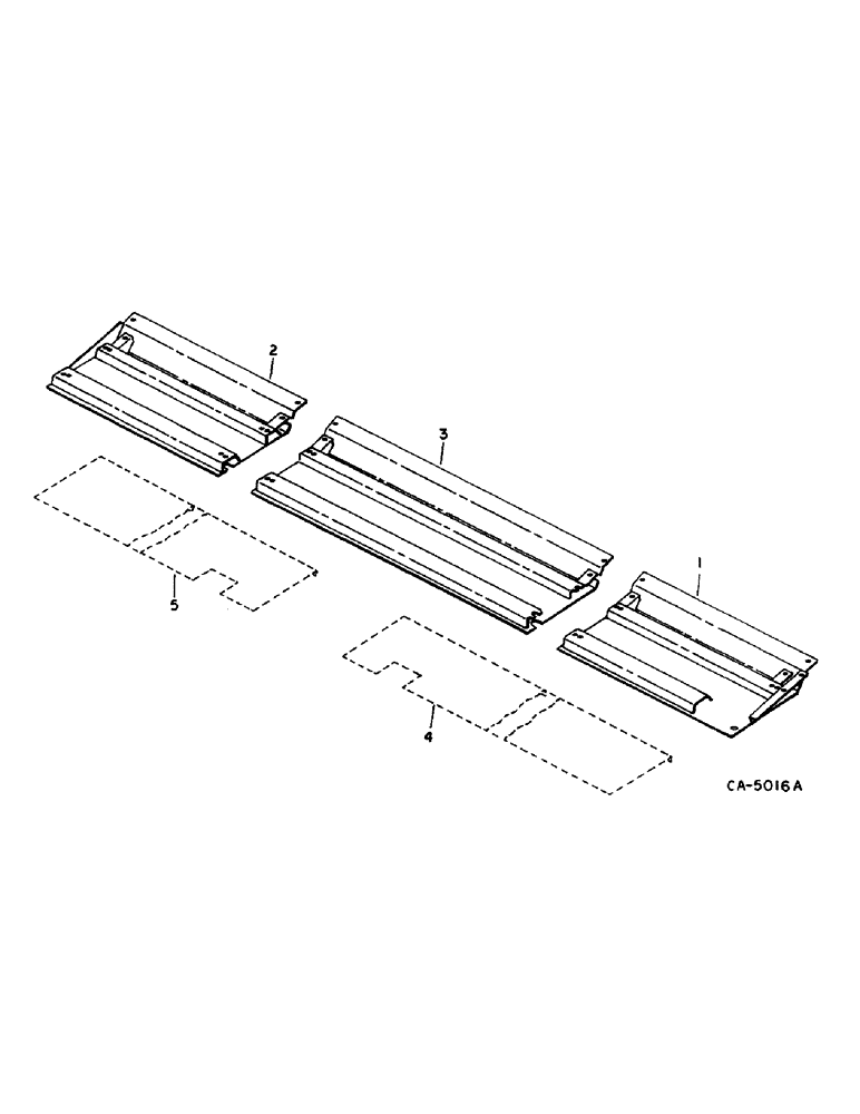 Схема запчастей Case IH 810 - (B-07) - DRAPER HEADER, BOTTOM SHIELDS (58) - ATTACHMENTS/HEADERS