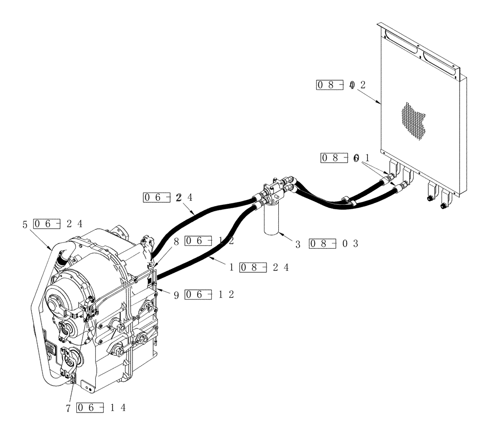 Схема запчастей Case IH STEIGER 335 - (01A-01) - HYDRAULICS - MANUAL SHIFT TRANSMISSION AN PTO CLUTCH LUBRICATION (00) - PICTORIAL INDEX