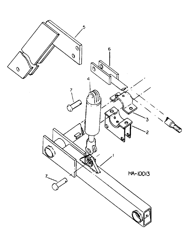Схема запчастей Case IH 55 - (J-14) - DEPTH CONTROL ROCKSHAFT 