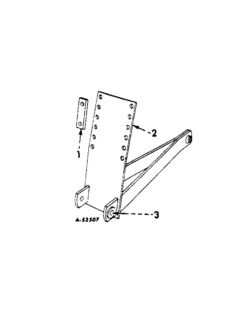 Схема запчастей Case IH 70 - (F-28) - HITCH PIVOT BAR, FOR DIAL HITCH 