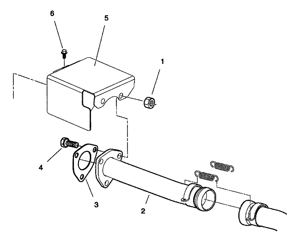 Схема запчастей Case IH SCOUT XL - (10.254.03[02]) - EXHAUST PIPES - DIESEL ENGINE (10) - ENGINE