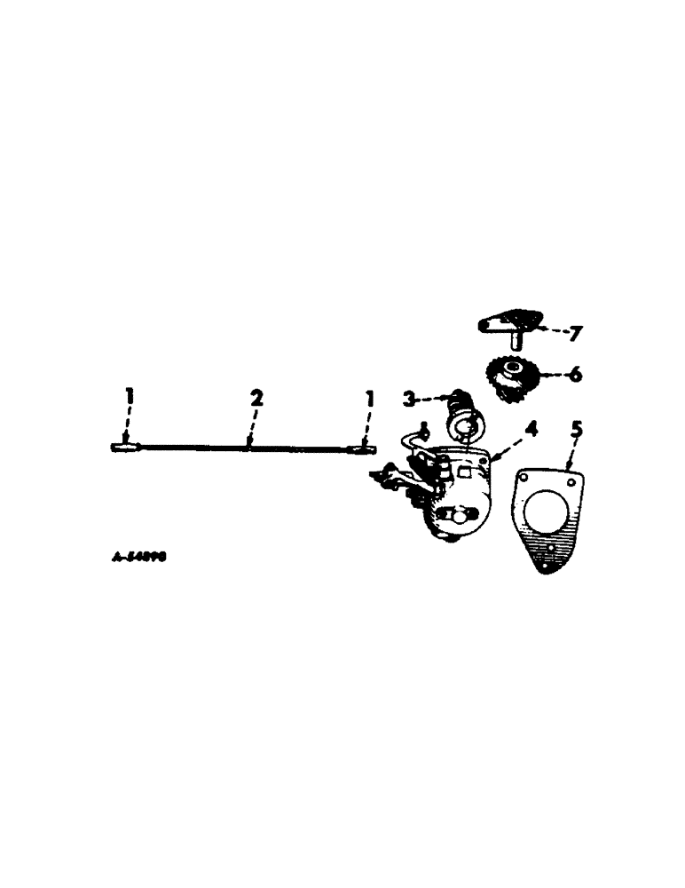 Схема запчастей Case IH 303 - (354[1]) - BD-220 ENGINE, 3-9/16 X 3-11/16, GOVERNOR CONTROL (10) - ENGINE