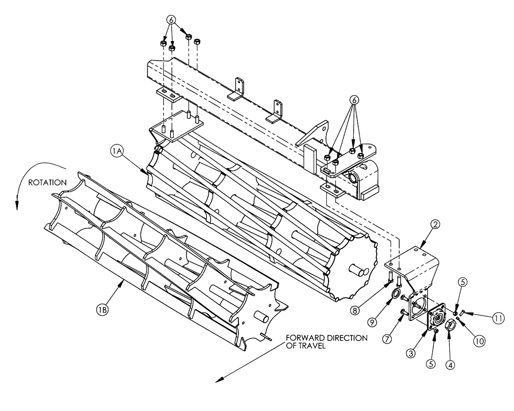 Схема запчастей Case IH 160 - (75.200.01) - ROD AND REEL ASSEMBLY (09) - CHASSIS/ATTACHMENTS