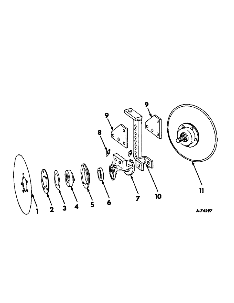 Схема запчастей Case IH 686 - (F-22) - DISK FURROWING ATTACHMENTS, 11 IN. 
