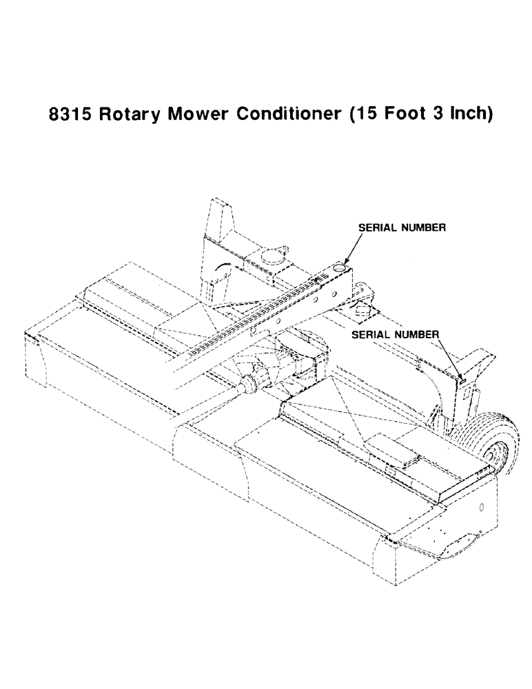 Схема запчастей Case IH 8315 - (1-2) - SERIAL NUMBER LOCATION (00) - PICTORIAL INDEX