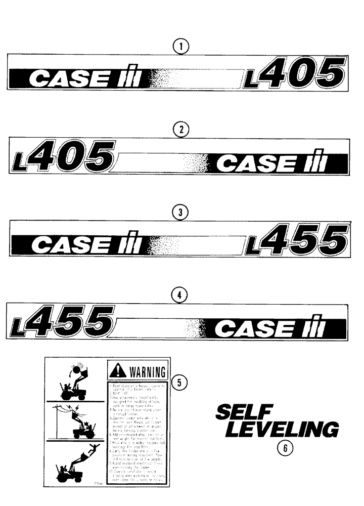 Схема запчастей Case IH L405 - (09-11) - DECALS (09) - CHASSIS/ATTACHMENTS