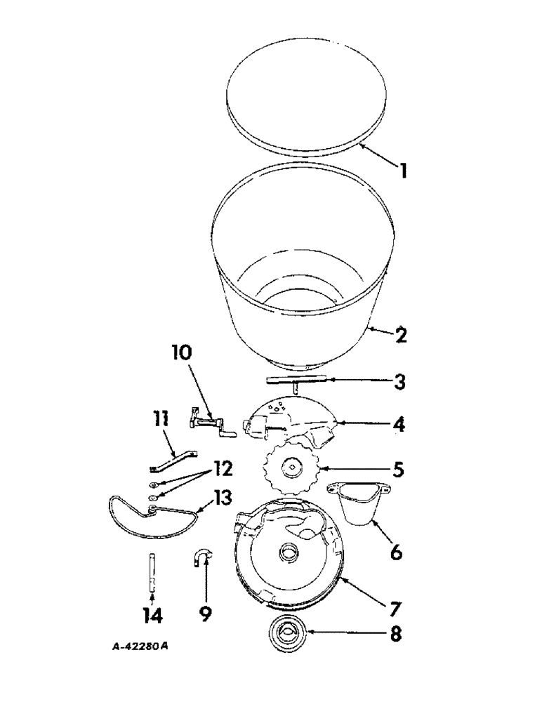 Схема запчастей Case IH 34-251 - (AB-13) - HOPPER 