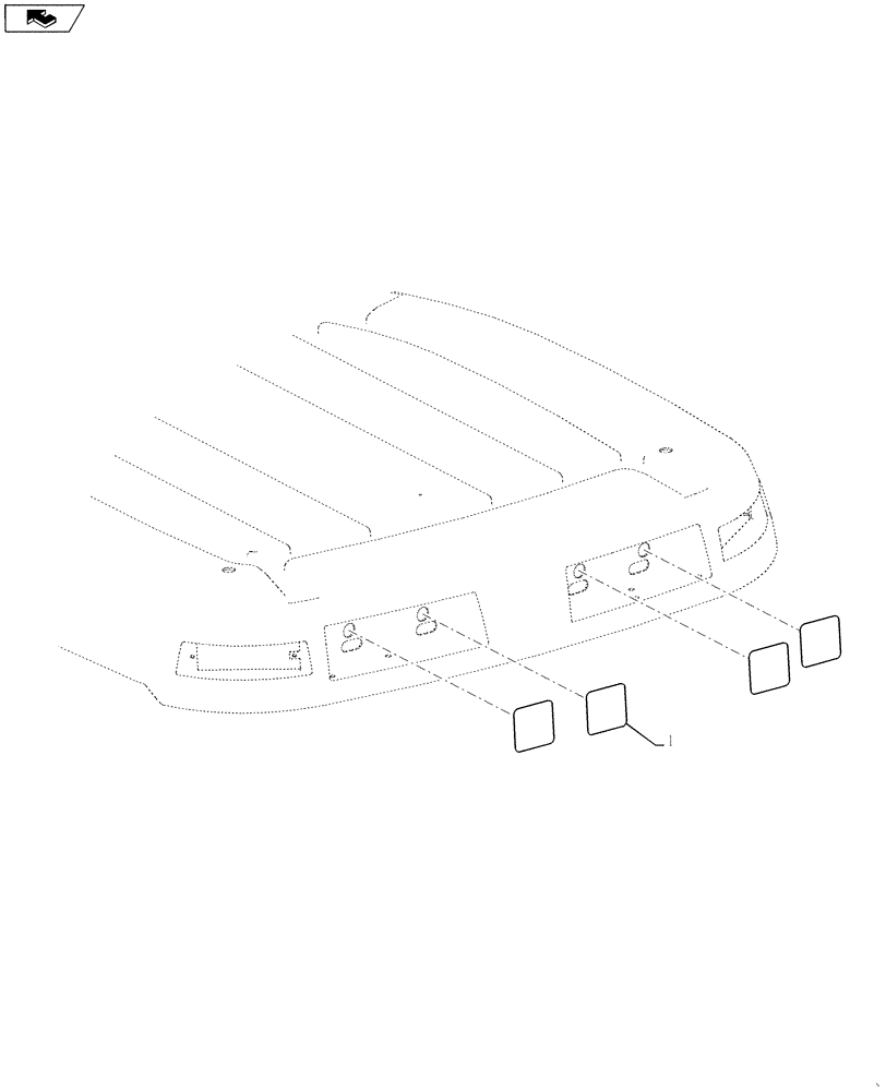 Схема запчастей Case IH 4420 - (02-007) - DECAL COVER GROUP Cab Exterior