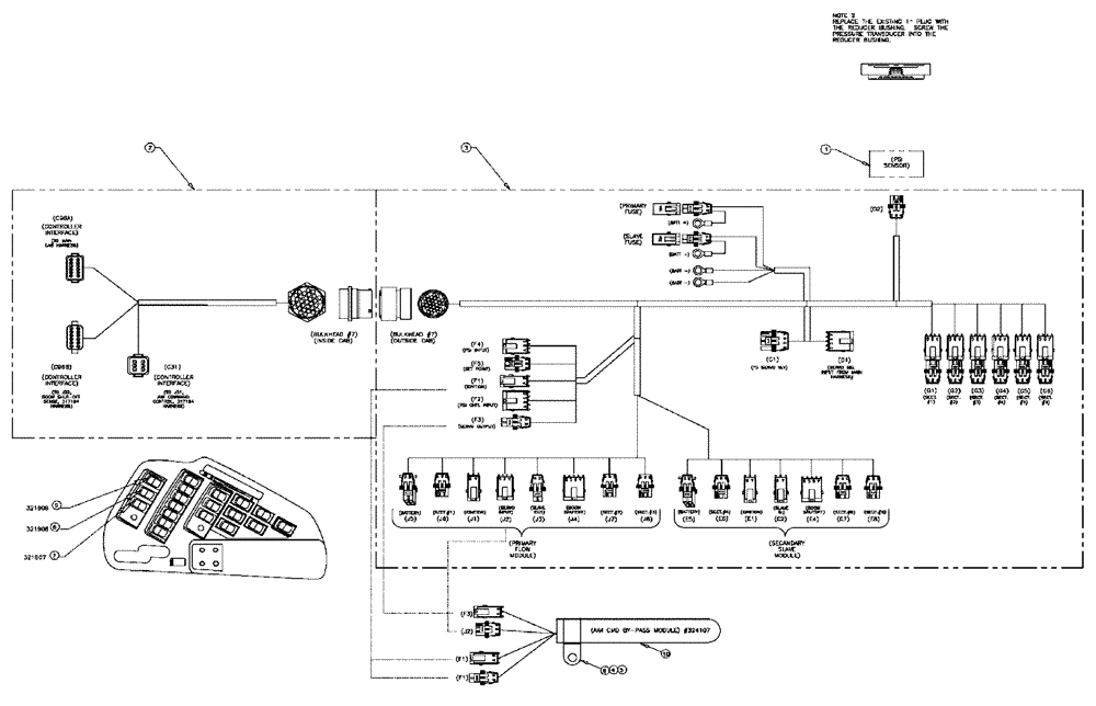 Схема запчастей Case IH SPX4410 - (12-012) - AIM COMMAND ELECTRICAL GROUP (06) - ELECTRICAL