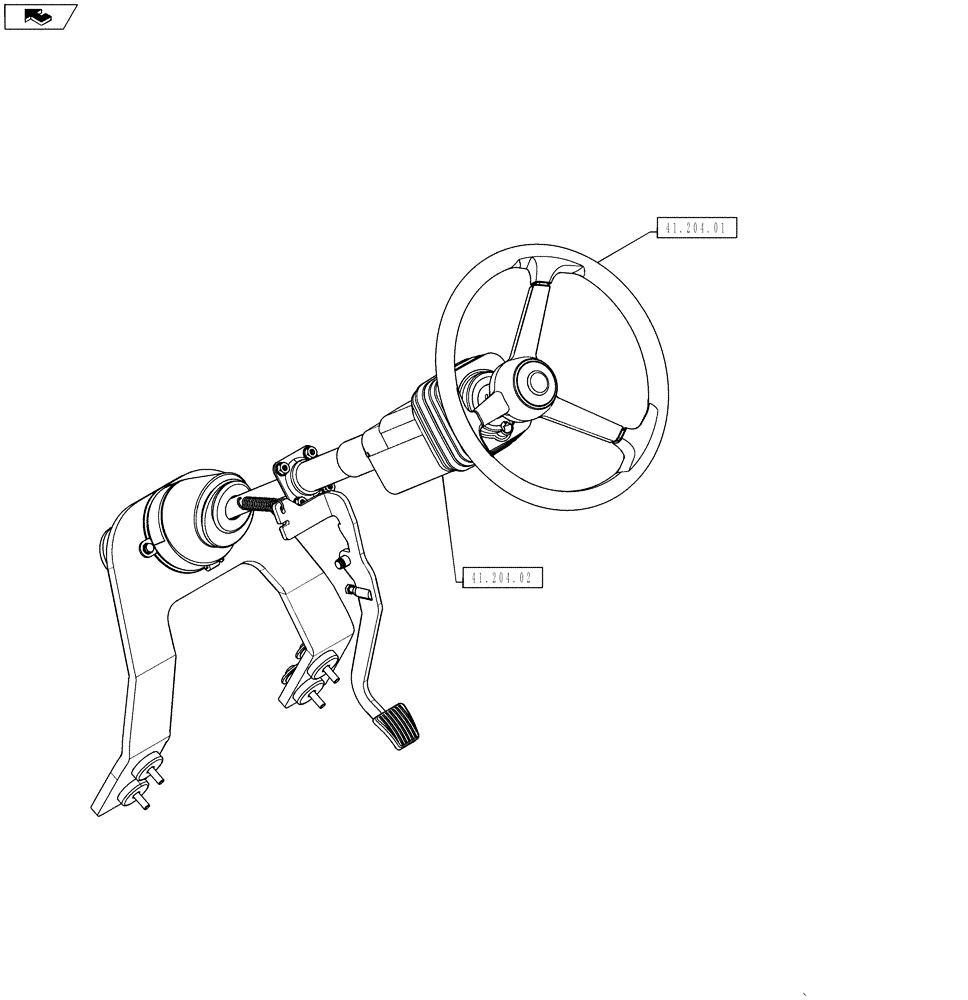 Схема запчастей Case IH 4430 - (41.000.00) - SECTION INDEX - STEERING (41) - STEERING