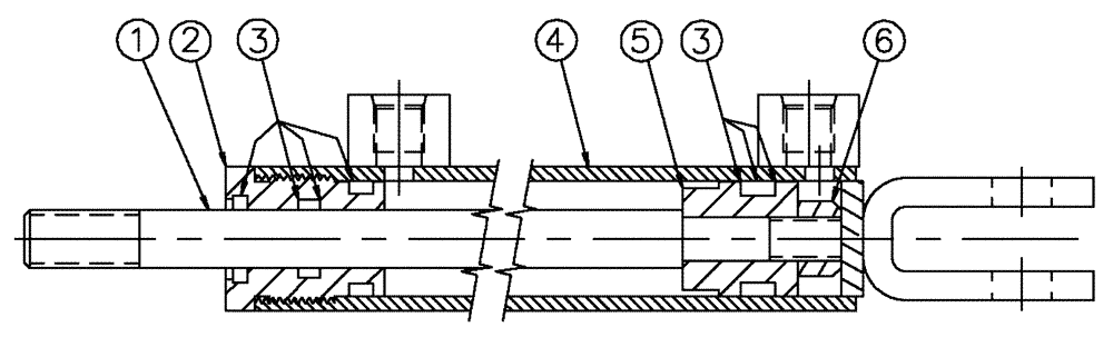 Схема запчастей Case IH SPX3200 - (07-007) - FRONT LADDER FOLD Cylinders