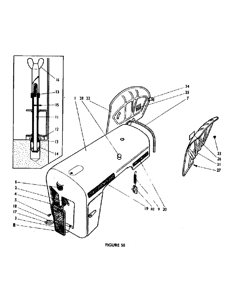 Схема запчастей Case IH 880F - (76) - BONNET AND MUDGUARDS (12) - CHASSIS