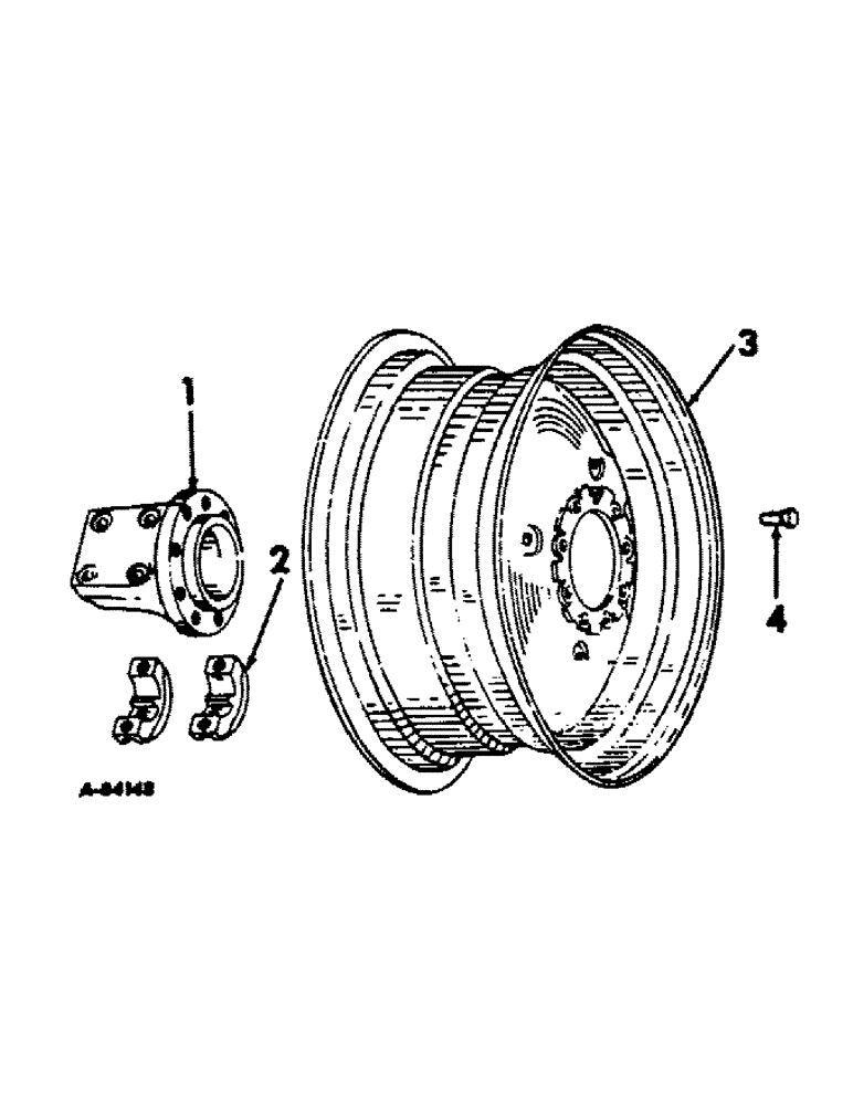 Схема запчастей Case IH 2656 - (L-11) - WHEELS AND WHEEL WEIGHTS, REAR WHEELS, INTERNATIONAL ROW CROP TRACTORS WITH 34 INCH WHEELS Wheels & Wheel Weights