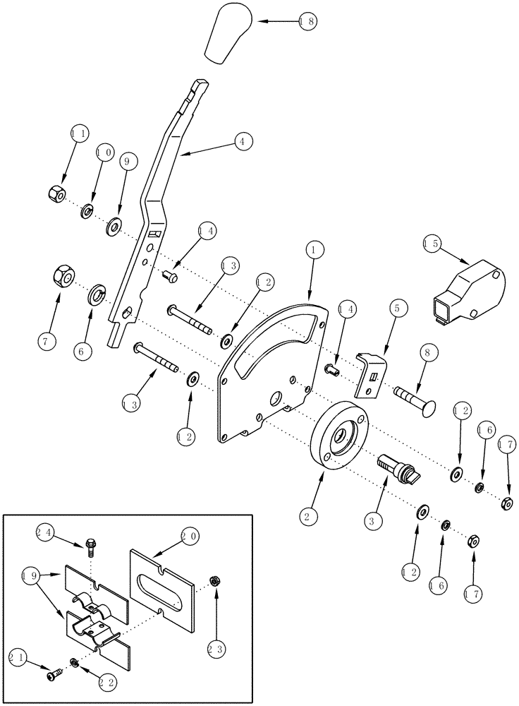 Схема запчастей Case IH CPX610 - (03-05) - THROTTLE CONTROL (02) - FUEL SYSTEM