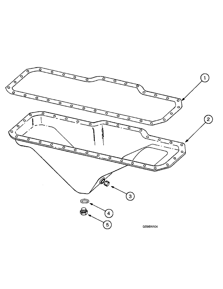 Схема запчастей Case IH DT-407 - (7-06) - CRANKCASE OIL PAN 