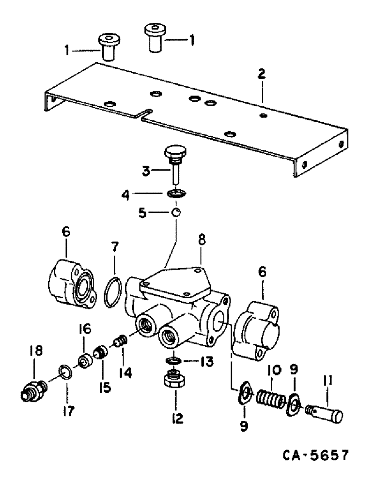 Схема запчастей Case IH 1470 - (10-56) - HYDRAULICS, STEERING VALVE, SERIAL NO. 10000 AND BELOW (07) - HYDRAULICS