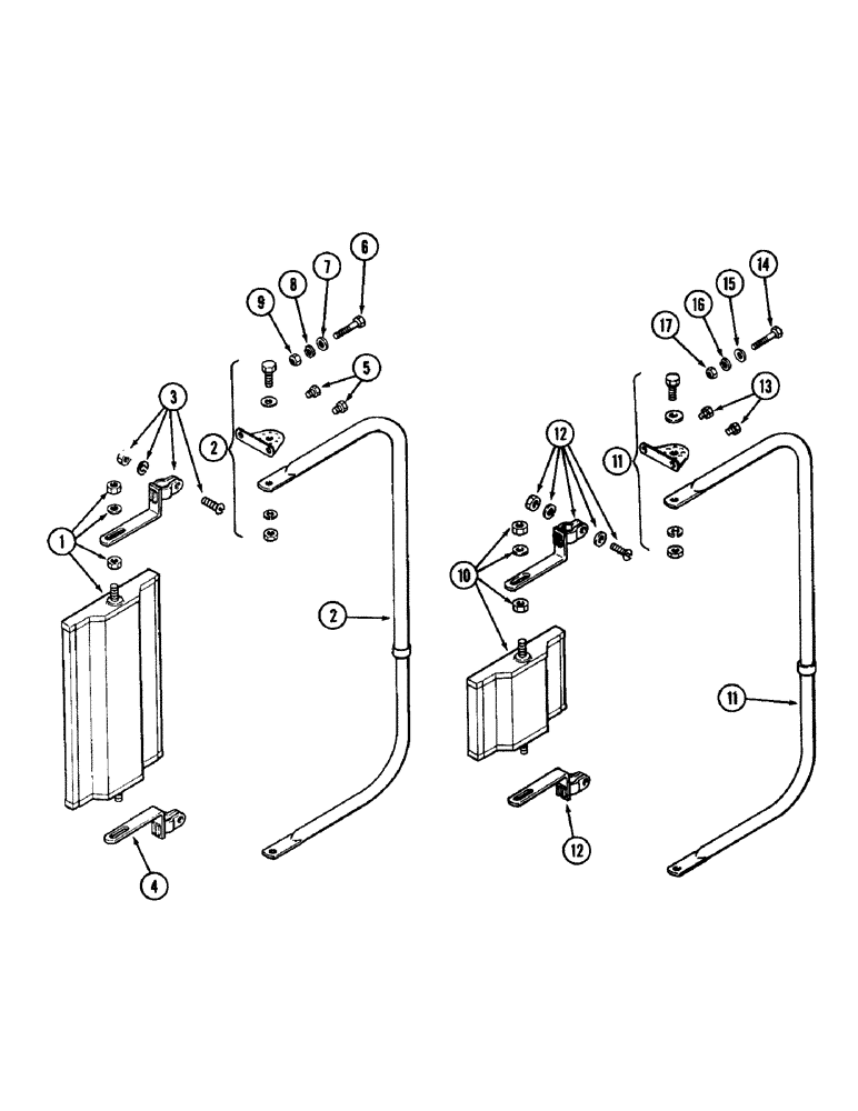 Схема запчастей Case IH 1896 - (9-454) - MIRROR ATTACHMENTS, DUAL VISION (09) - CHASSIS/ATTACHMENTS