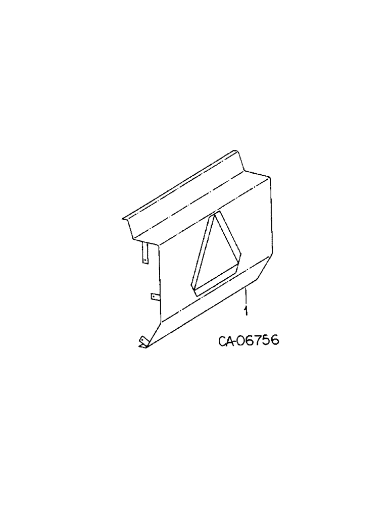 Схема запчастей Case IH 6788 - (13-09) - SUPERSTRUCTURE, REAR CAB PANEL (05) - SUPERSTRUCTURE