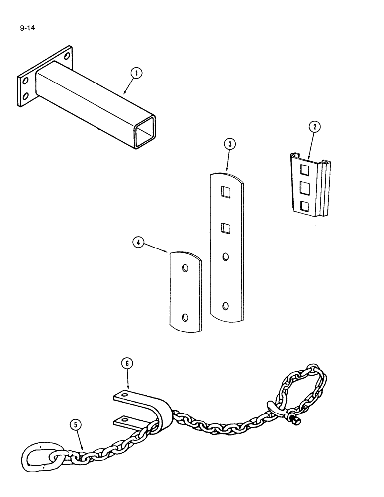 Схема запчастей Case IH 365 - (9-14) - STUBS (09) - CHASSIS/ATTACHMENTS