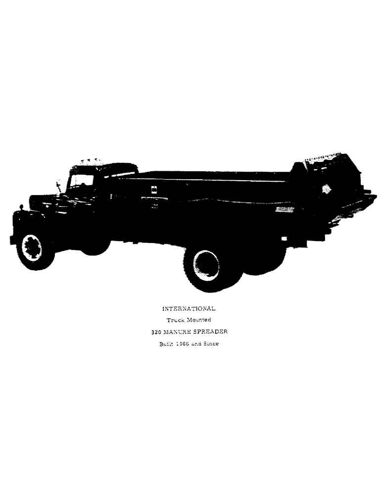 Схема запчастей Case IH 320 - (M-01) - 320 MANURE SPREADER 