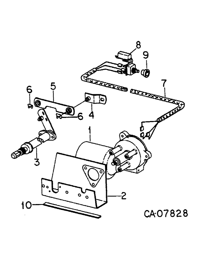 Схема запчастей Case IH 886 - (08-20) - ELECTRICAL, WINDSHIELD WIPER MOTOR (06) - ELECTRICAL