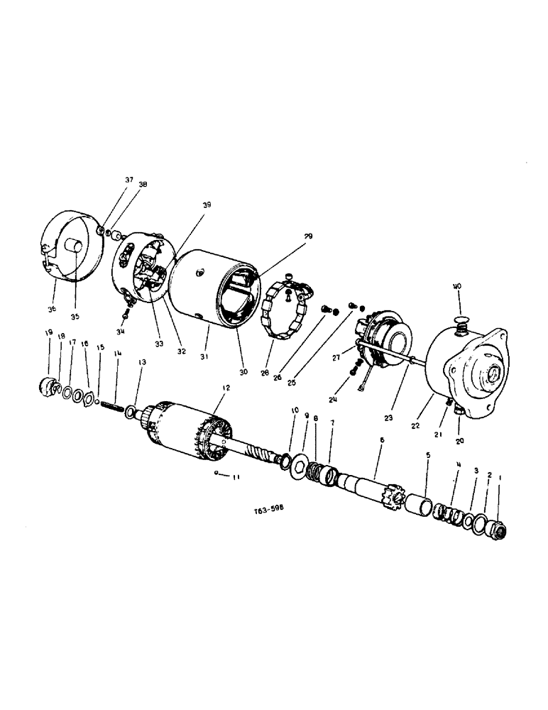 Схема запчастей Case IH 2300 - (6-55) - ATTACHMENTS, STARTER MOTOR, COLD STARTING ATTACHMENT Attachments