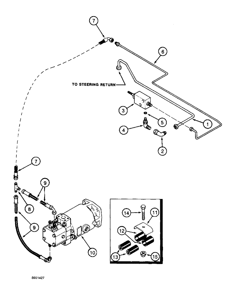 Схема запчастей Case IH 2055 - (6-10) - FOOT-N-INCH VALVE SYSTEM (03) - POWER TRAIN