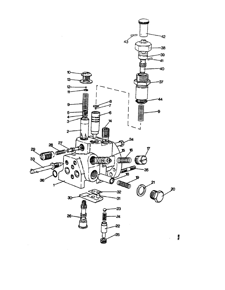 Схема запчастей Case IH 1210 - (E14) - SELECTAMATIC HYDRAULIC SYSTEM, CONTROL VALVE - ALL MODELS (07) - HYDRAULIC SYSTEM