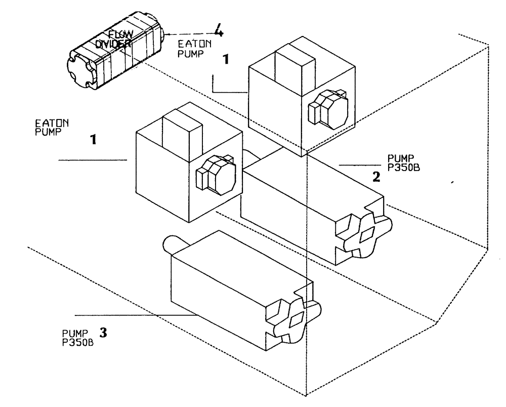 Схема запчастей Case IH 7700 - (B00[06]) - HYDRAULIC PUMPS Hydraulic Components & Circuits