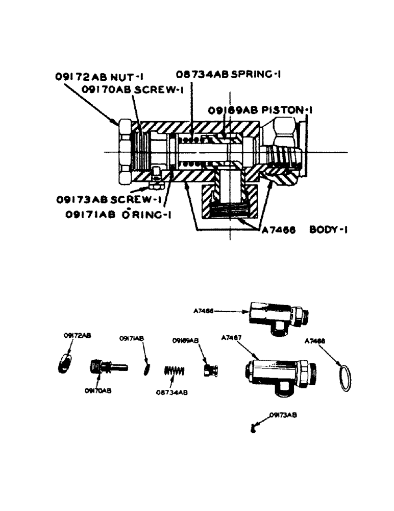 Схема запчастей Case IH 700 - (195) - CYLINDER SPEED REGULATOR, FOR TRACTORS WITH EAGLE HITCH (08) - HYDRAULICS