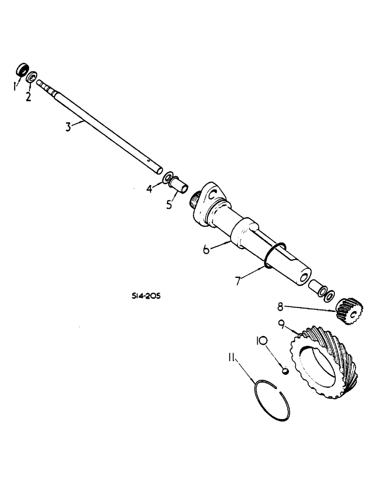 Схема запчастей Case IH 485 - (00D01) - SPEEDOMETER DRIVE (04) - Drive Train