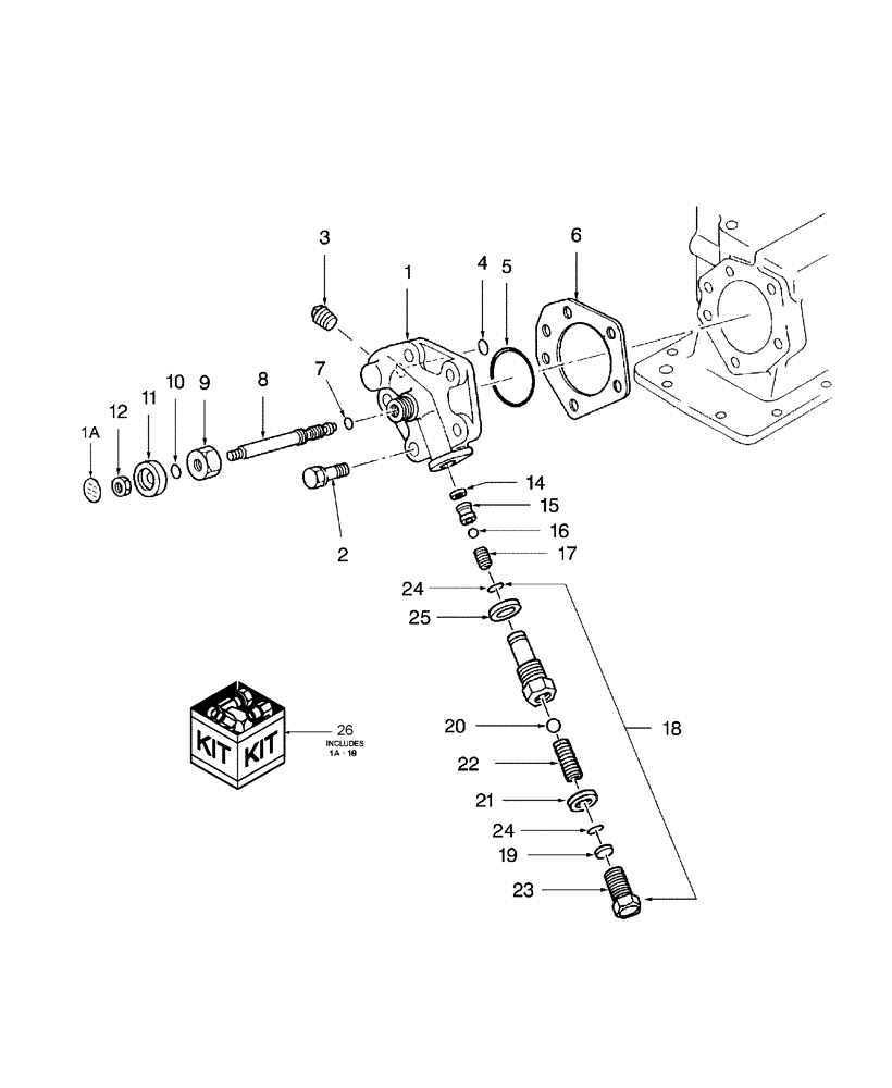 Схема запчастей Case IH DX25 - (05B01) - LIFT COVER HEAD (07) - HYDRAULIC SYSTEMS