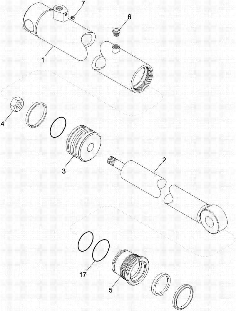 Схема запчастей Case IH 620 - (08-35) - BASKET DOOR CYLINDER (07) - HYDRAULICS