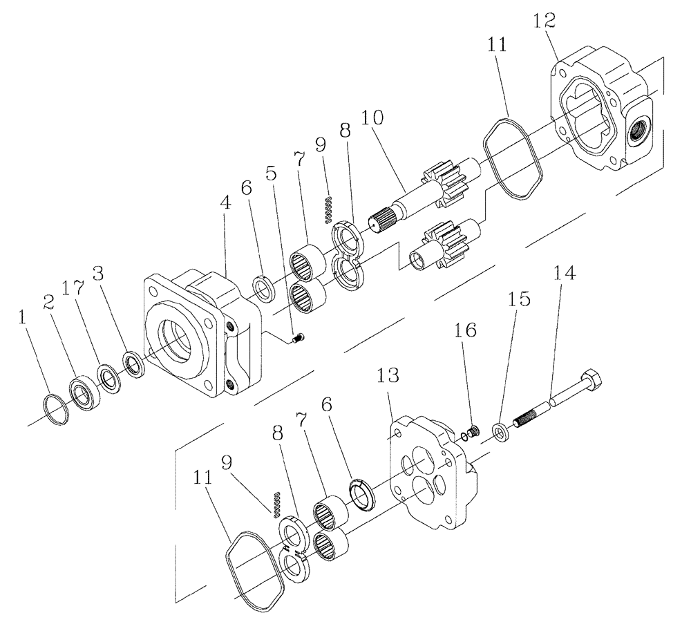 Схема запчастей Case IH 7700 - (B03[14]) - HYDRUALIC MOTOR,  M50A Hydraulic Components & Circuits