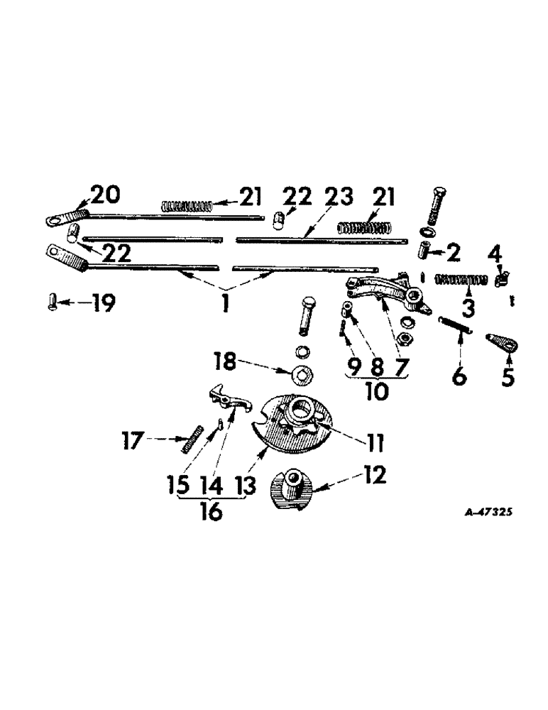 Схема запчастей Case IH 34-251 - (AB-14) - DRIVE AND THROW-OUT UNIT 