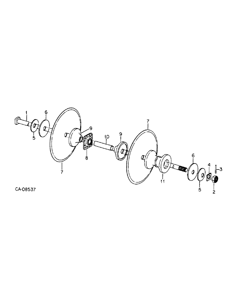 Схема запчастей Case IH 6500 - (B-10) - GANG UNIT 