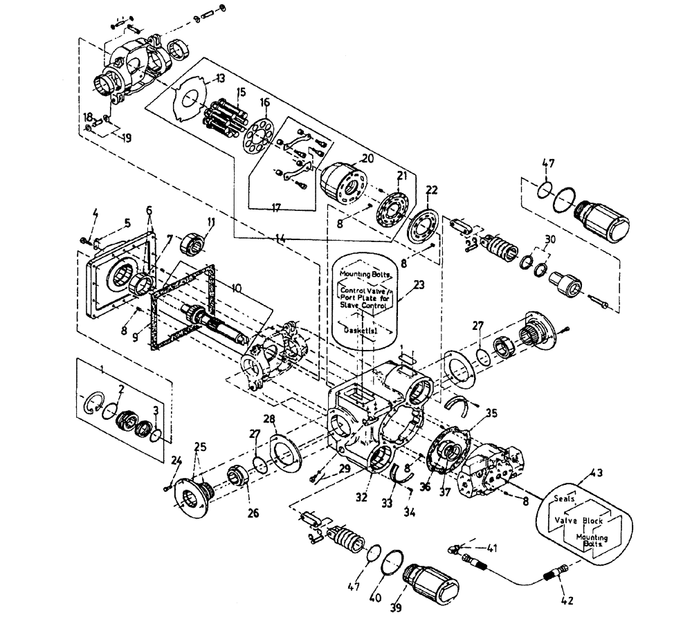 Схема запчастей Case IH AUSTOFT - (B02-02) - HYDRAULIC MOTOR (FRONT WHEEL [RH]) Hydraulic Components & Circuits