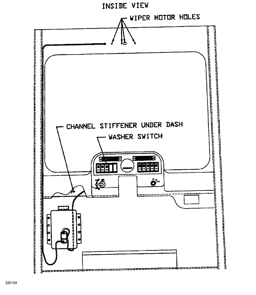 Схема запчастей Case IH SPX3185 - (11-005) - OPTIONS - WINDSHIELD WASHER PACKAGE Options