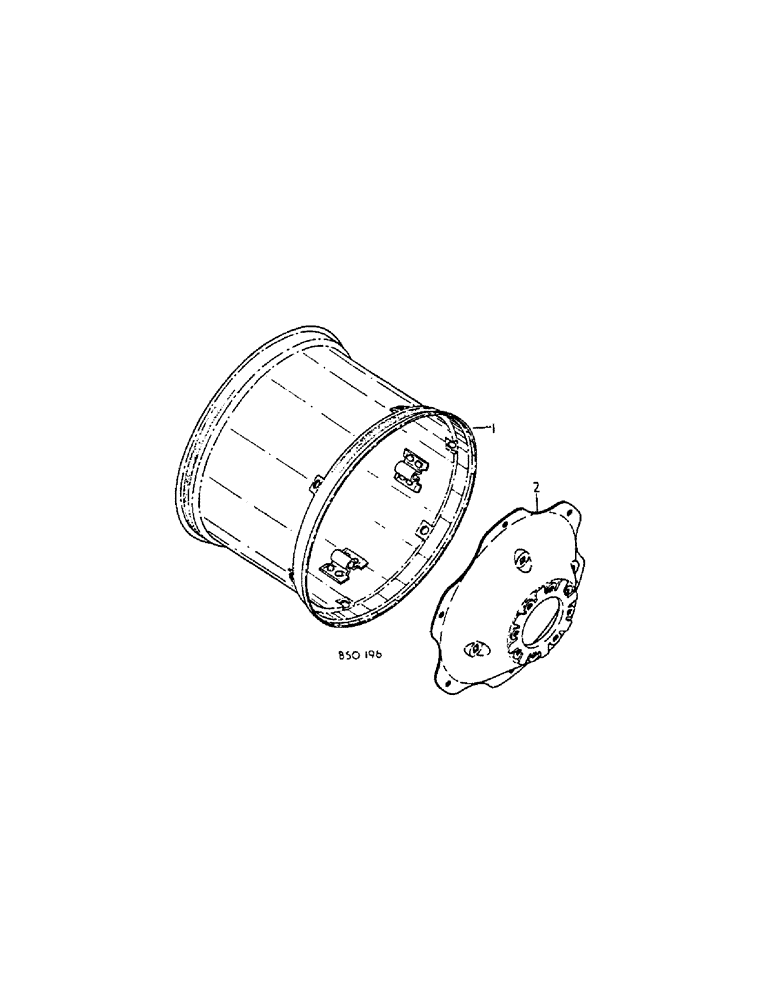 Схема запчастей Case IH 584 - (15-03[A]) - REAR WHEELS, RIM ASSY. P/N 3129033R1 Wheels & Traction
