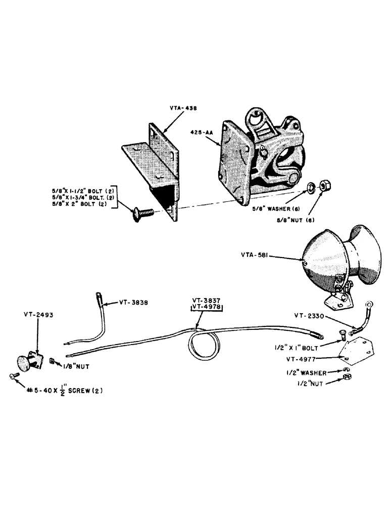 Схема запчастей Case IH VAI-SERIES - (107) - AUTOMATIC COUPLER (06) - POWER TRAIN