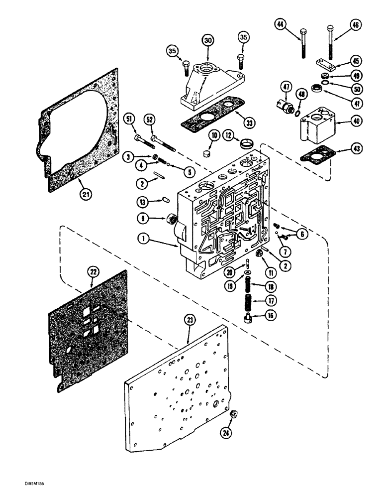 Схема запчастей Case IH 8920 - (6-030) - TRANSMISSION CONTROL VALVE ASSEMBLY, BODY SECTION AND BODY PLATE (06) - POWER TRAIN