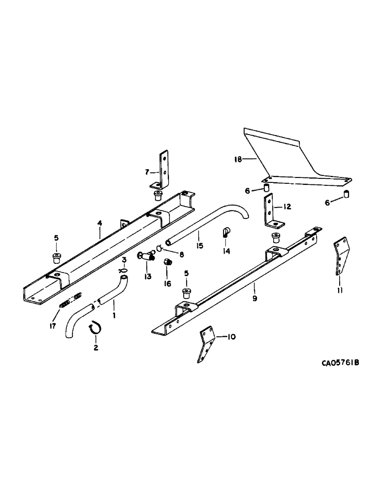 Схема запчастей Case IH 1470 - (12-09) - POWER, ENGINE RAILS Power