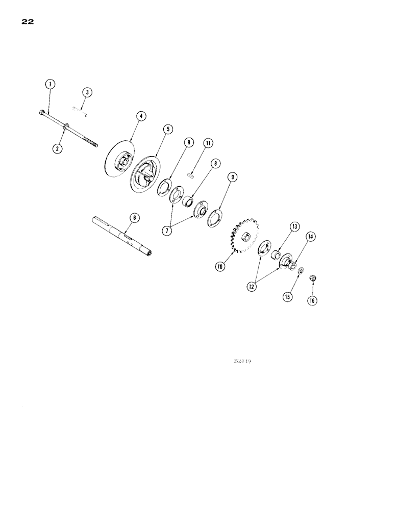 Схема запчастей Case IH 1665 - (22) - VARIABLE SPEED REEL DRIVE, 14 FOOT TO 16 FOOT RICE HEADER (58) - ATTACHMENTS/HEADERS