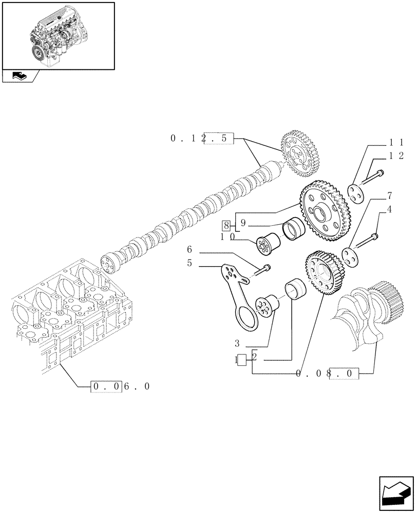 Схема запчастей Case IH F3BE0684N E904 - (0.10.0) - INTERMEDIATE CONTROLS (504053619) 