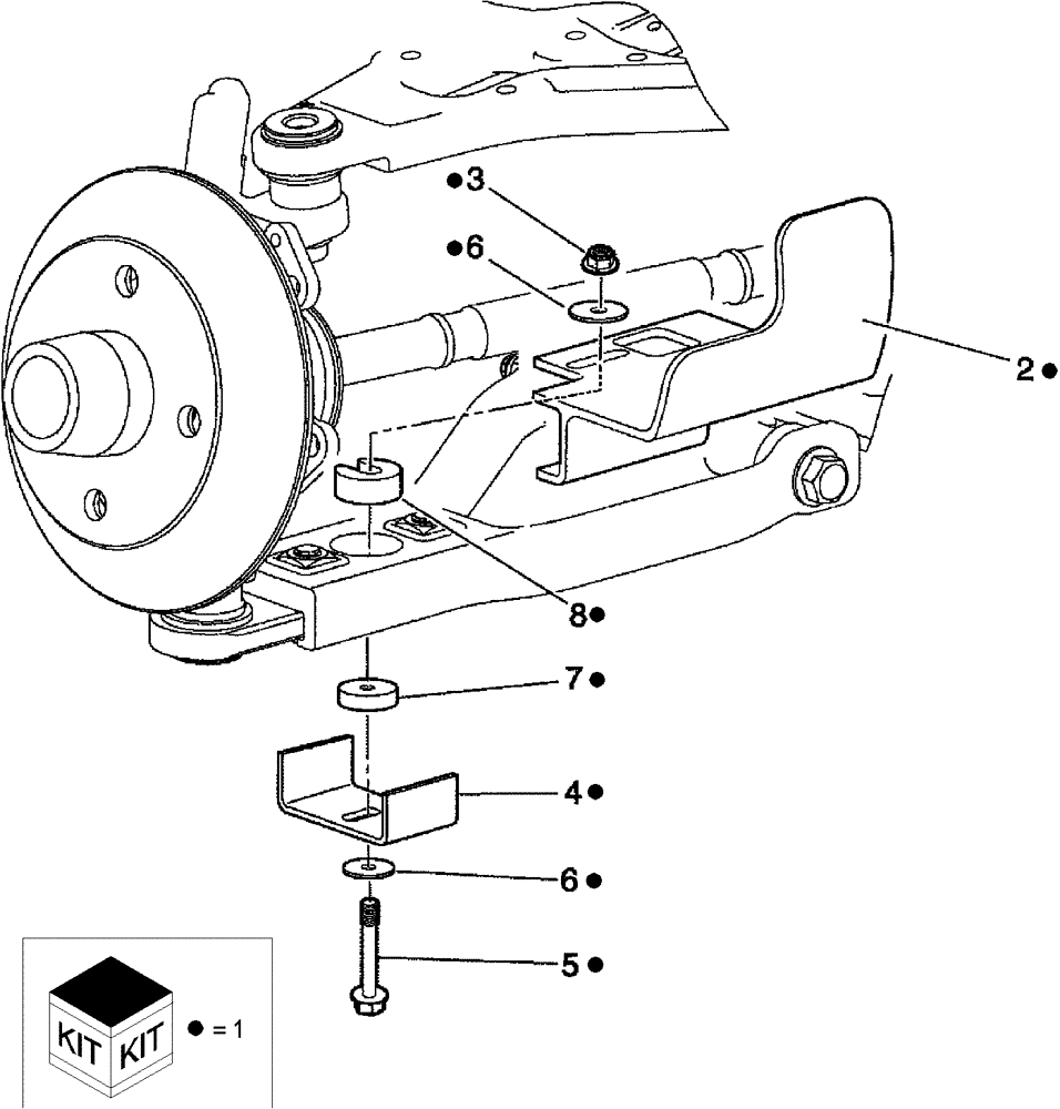 Схема запчастей Case IH SCOUT XL - (88.122.02) - DIA KIT, FRONT CV BOOT GUARD, PLASTIC (88) - ACCESSORIES