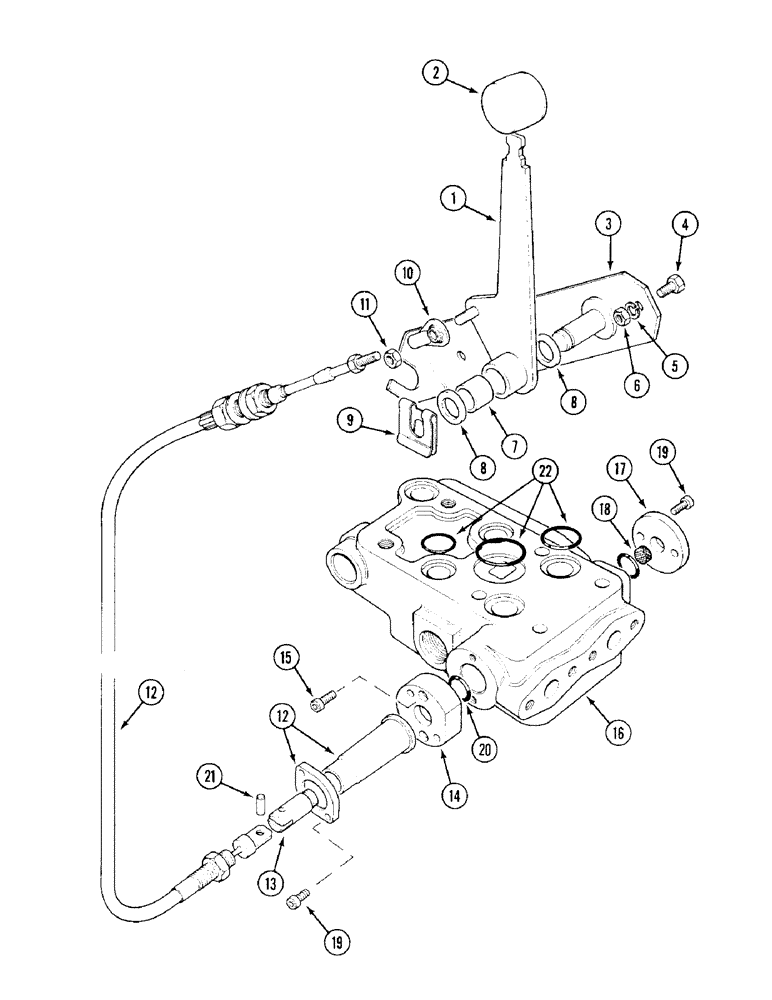 Схема запчастей Case IH 1394 - (8-320) - COMBINING VALVE, TRACTORS WITH CAB (08) - HYDRAULICS